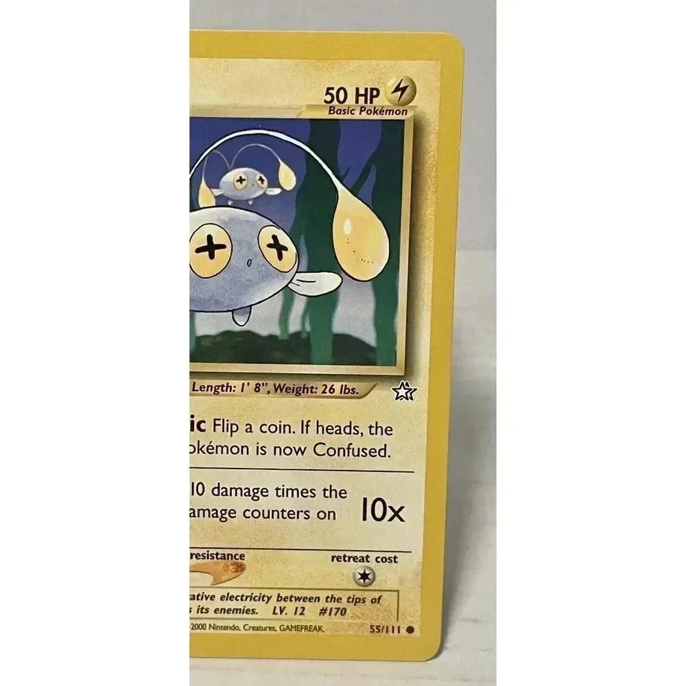 Chinchou Neo Genesis Set 55/111 Vintage Pokemon Card 2000 WOTC Non Halo LP‎